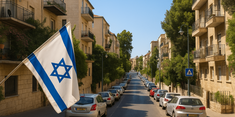 Appartement moderne en Israël avec balcon, parfait pour olim hadash